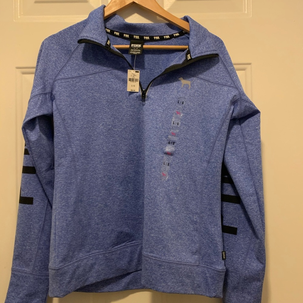 NWT Victoria Secret PINK 3/4 zip pull over
